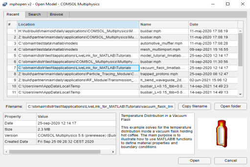 COMSOL 6.3 - Loading and Saving a Model
