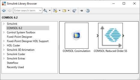 COMSOL 6.3 - Adding a Cosimulation Block in Simulink