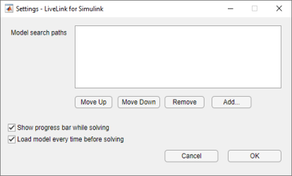 Simulink Command Window COMSOL 6.3 - Preferences