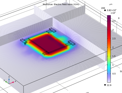 COMSOL 6.3 - Tunable MEMS Capacitor