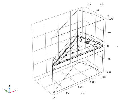 Microphpne Geometry COMSOL 6.3 - MEMS Microphone with Slip Wall