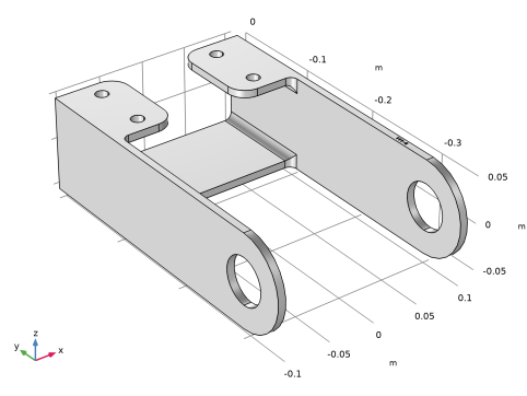 COMSOL 6.3 - Swept Meshing of a Bracket Geometry